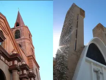 Cathedral of Our Lady of Refuge in Matamoros, Mexico (left), and Our Lady of Guadalupe Church in Reynosa, Mexico, which will be a “co-cathedral.”