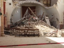 Part of the roof of San Luis Obispo Church in the town of Calkiní located north of the Campeche, the capital of the Mexican state of the same name, collapsed on Dec. 29, 2024. No injuries were reported.