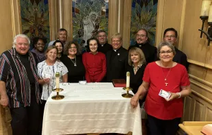 Gianna Emanuela Molla joins a private birthday dinner for Cheryl Calire at The St. Joseph Chapel at the Mother Teresa Home. Credit: Photo courtesy of Cheryl Calire