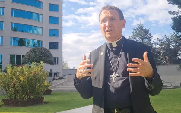 Bishop Andrew Cozzens, president of the board of the National Eucharistic Congress of the United States 2024. Credit: Diego López Marina/ACI Prensa