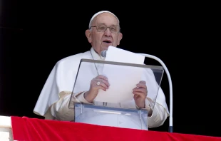 Pope Francis delivered a brief message before reciting the Regina Caeli prayer on Easter Monday, April 10, 2023. Vatican Media