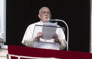 Pope Francis gives his Angelus address on Dec. 18, 2022 Vatican Media.