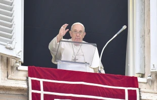 Pope Francis delivers the Angelus address for the Solemnity of the Epiphany on Jan. 6, 2023. Vatican Media