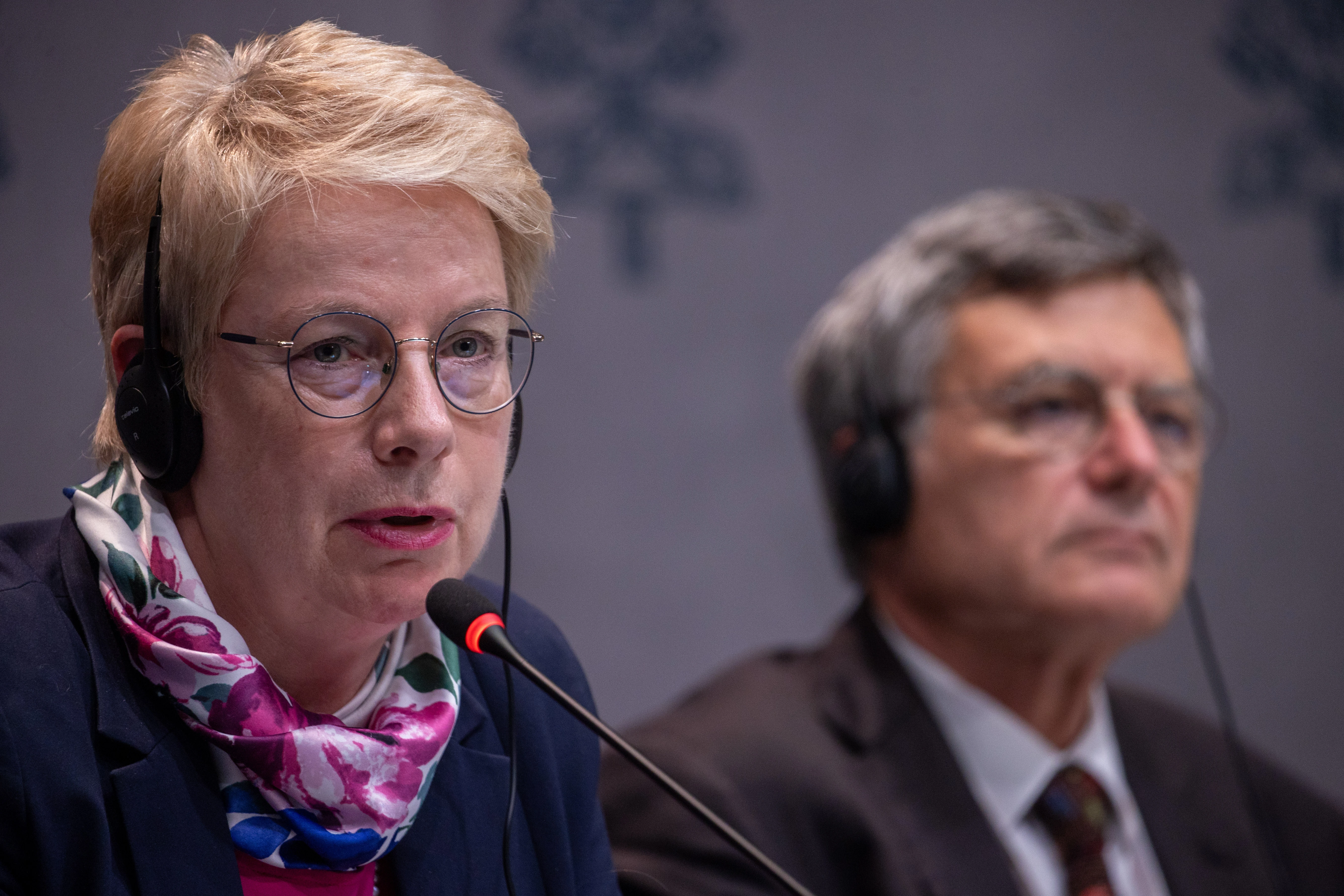 Theologian Myriam Wijlens, a Synod on Synodality consultant, speaks at an Oct. 23, 2024, press briefing, where she emphasized that Pope Francis has called for “reconfiguring the Church in a synodal way.”?w=200&h=150