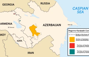 Map of the Nagorno-Karabakh conflict following the 2020 Nagorno-Karabakh war. Credit: Golden|Wikipedia|CC BY-SA 4.0