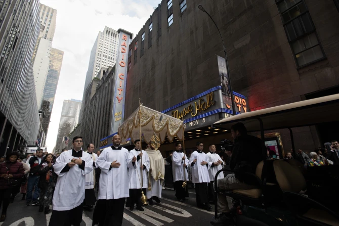 NYC Eucharistic procession