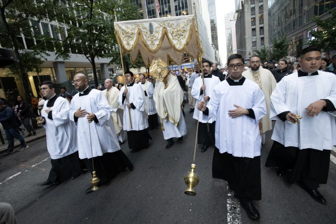 NYC Eucharistic procession