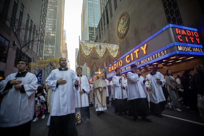 NYC Eucharistic procession