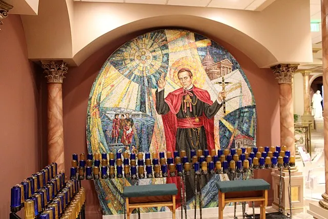 Heaven Sent Large Glass Holy Water Bottle - The National Shrine