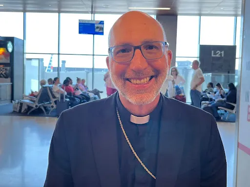 Bishop John Doerfler of Marquette, Michigan, called the National Eucharistic Congress July 17-21, 2024, “a privileged opportunity for us to deepen the bonds of our unity of faith in the Lord Jesus.” Credit: Jeffrey Bruno/CNA