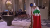 Archbishop Laurent Ulrich presides at the first Mass in the reopened Cathedral of Notre Dame on Dec. 8, 2024.