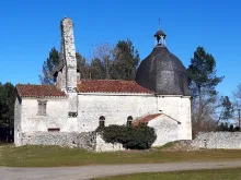 One of 100 ancient churches identified for preservation by France's Patrimony Foundation, this church is in Cachen, located within the Nouvelle-Aquitaine region of southwestern France.