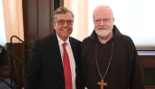 Dr. Peter Kilpatrick, president of The Catholic University, of America and Cardinal Sean O'Malley.