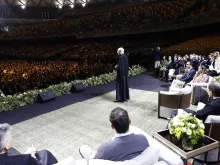 "The main contribution of Opus Dei is to accompany the laity [98% of its members] so that they can be protagonists of the evangelizing mission of the Church in the midst of the world," says Monsignor Fernando Ocáriz, shown here during his visit to Chile last month.