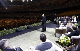 "The main contribution of Opus Dei is to accompany the laity [98% of its members] so that they can be protagonists of the evangelizing mission of the Church in the midst of the world," says Monsignor Fernando Ocáriz, shown here during his visit to Chile last month. Credit: Courtesy of Prelatura de la Santa Cruz y Opus Dei/Flickr