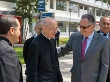 Opus Dei prelate Monsignor Fernando Ocáriz is seen here during his visit earlier this month to Perú.