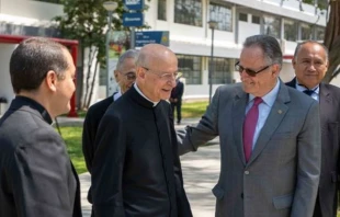 Opus Dei prelate Monsignor Fernando Ocáriz is seen here during his visit earlier this month to Perú. Credit: Opus Dei