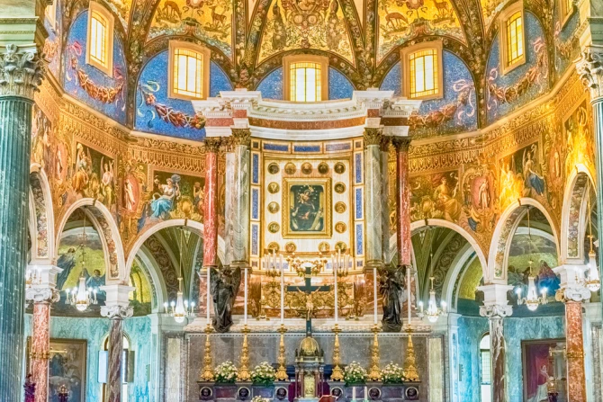 Shrine of the Blessed Virgin Mary of the Holy Rosary in Pompeii, Italy