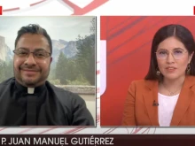 Father Juan Manuel Gutiérrez in interview with “EWTN Noticias” anchor Nathalí Paredes on Dec. 19, 2024.