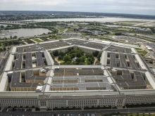 An aerial view of the Pentagon, Washington, D.C., May 11, 2021.