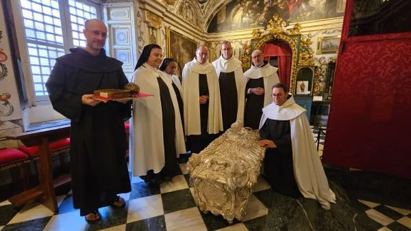 Religious men and women were present at the opening of the tomb of St. Teresa of Ávila. Credit: Order of Carmel