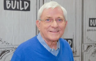 In a 2002 New York Times interview, Donahue said he still saw himself “as a Catholic." In this photo, he is seen attending an event at Build Studio in New York City on April 24, 2017. Credit: Matthew Eisman/Getty Images