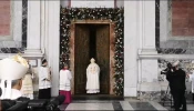 American Cardinal James Harvey opened the holy door at the Basilica of St. Paul Outside the Walls on Jan. 5, 2025, completing the opening of all five holy doors in Rome for the Catholic Church’s 2025 Jubilee of Hope.