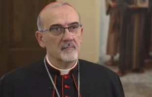 When asked what Christians can do outside the Holy Land, Cardinal Pierbattista Pizzaballa responded: “Pray and support. Support the Christian community as much as they can.” Credit: EWTN News