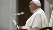 Pope Francis speaks to pilgrims gathered in the Paul VI Audience Hall for his general audience on Wednesday, Dec. 11, 2024, at the Vatican.