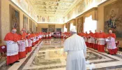 Pope Francis announced he will celebrate a Mass of canonization for 14 people, including the 11 “Martyrs of Damascus,” on Sunday, Oct. 20, 2024, the Vatican announced after the College of Cardinals voted to approve the canonizations of 15 people in a consistory on the morning of July 1, 2024.