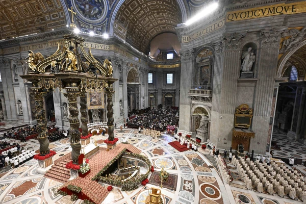 Cardinals, bishops, and laypeople gather for Mass on the solemnity of the Epiphany on Jan. 6, 2025, in St. Peter’s Basilica at the Vatican. Credit: Vatican Media