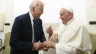 Pope Francis meets with U.S. President Joe Biden on Friday, June 14, 2024, after a session at the G7 summit, which is being held June 13–15 in the southern Italian region of Puglia.