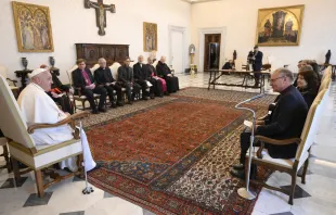 Pope Francis meets with a delegation from the Lutheran World Federation on June 20, 2024, in the Apostolic Palace at the Vatican. Credit: Vatican Media