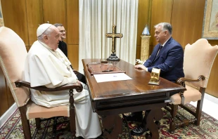 Pope Francis meets with Hungarian Prime Minister Viktor Orbán on Dec. 4, 2024, at the Vatican. Credit: Vatican Media