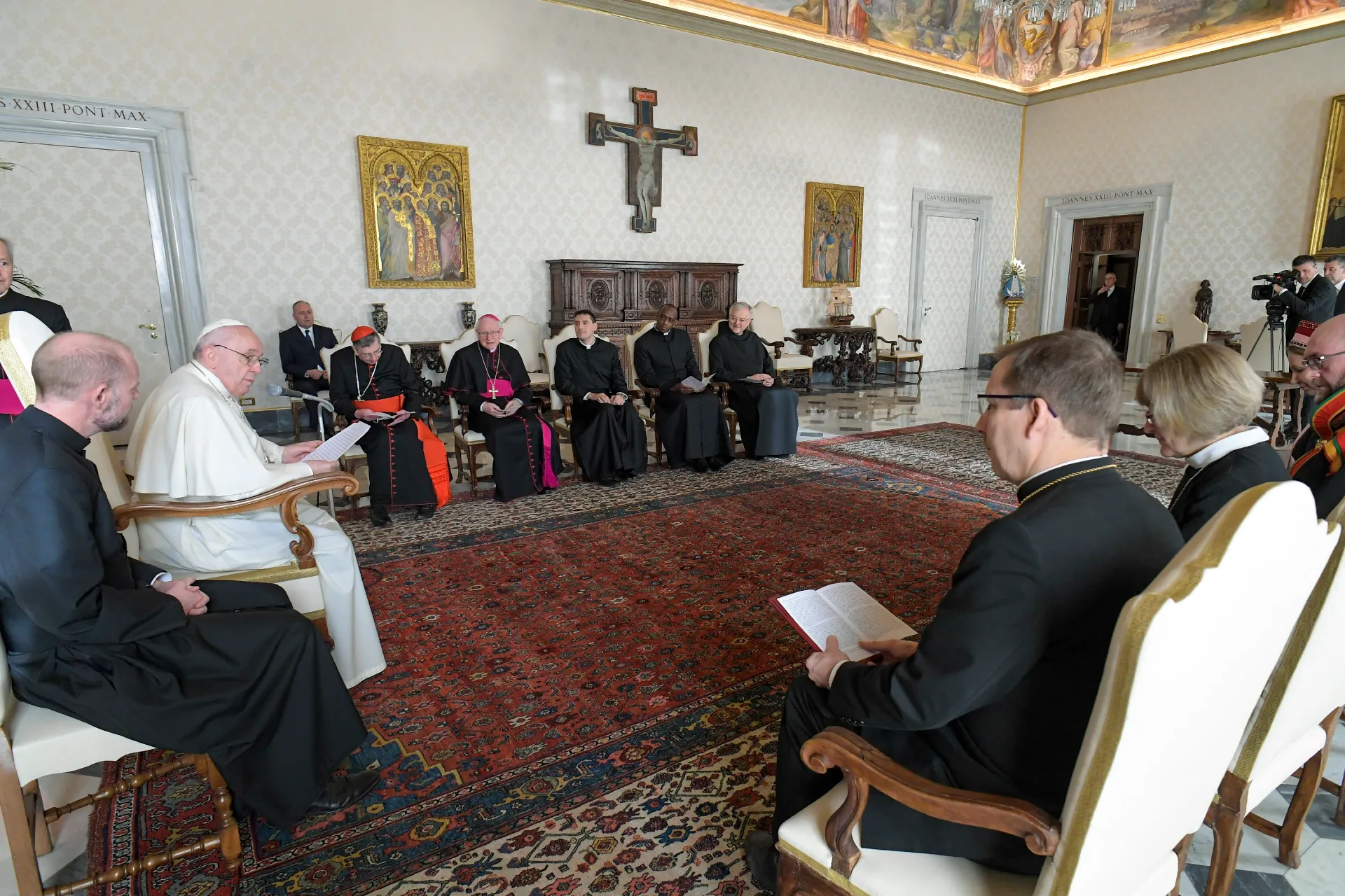 Pope Francis looks ahead to the 1700th anniversary of the Council of