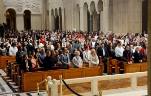 Catholics join in prayer for the 2019 International Week of Prayer and Fasting at the Basilica of the National Shrine of the Immaculate Conception in Washington, D.C. Credit: IWOPF