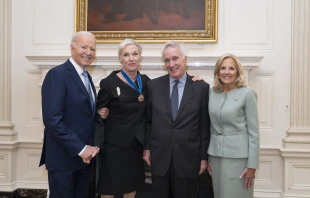 President Joe Biden awarded the Medal of Freedom to former Planned Parenthood president Cecile Richards, photographed here with Kirk Adams and First Lady Jill Biden, in a photo posted to his X account, Nov. 20, 2024. Credit: President Joe Biden/X