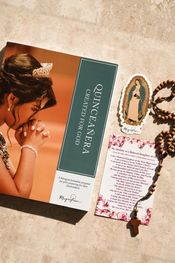 The “Quinceañera Created for God: Creada para Dios” class program. Credit: Migi Fabara/EWTN News