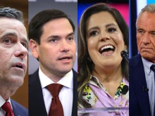 Left to right: John Ratcliffe, Marco Rubio, Elise Stefanik, and Robert F. Kennedy Jr.