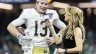 ESPN reporter Molly McGrath interviews Notre Dame quarterback Riley Leonard (13) after NCAA football game action between the Notre Dame Fighting Irish and the Georgia Bulldogs at Caesars Superdome in New Orleans, on Jan. 2, 2025. “First and foremost I want to thank my lord and savior Jesus Christ,” Leonard told the media.