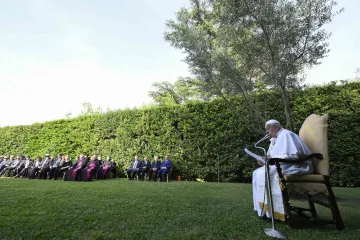 Pope Francis in Vatican Gardens
