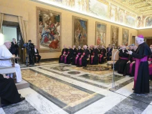 Pope Francis meets with members of the Commission of the Bishops’ Conferences of the European Union (COMECE) on March 23, 2023.