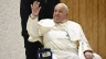 Pope Francis greets pilgrims from his wheelchair during the Saturday jubilee audience in the Vatican’s audience hall on Jan. 11, 2025.