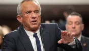 Robert F. Kennedy Jr., President Donald Trump’s nominee for secretary of the Department of Health and Human Services, testifies during his Senate Finance Committee confirmation hearing at the Dirksen Senate Office Building on Jan. 29, 2025, in Washington, D.C.