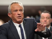 Robert F. Kennedy Jr., President Donald Trump’s nominee for secretary of the Department of Health and Human Services, testifies during his Senate Finance Committee confirmation hearing at the Dirksen Senate Office Building on Jan. 29, 2025, in Washington, D.C.