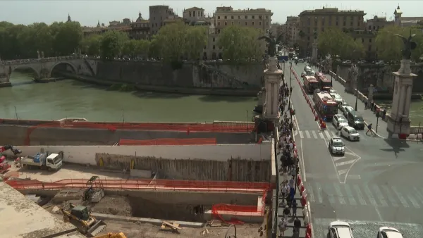 U Rimu su u tijeku građevinski projekti dok se grad priprema za jubilarnu godinu 2025.  Zasluge: EWTN News