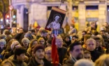 A crowd prays the rosary in Madrid, Spain, on the solemnity of the Immaculate Conception, patron saint of Spain, Dec. 8, 2023.