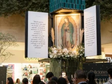 Image of the Virgin of Guadalupe at Andares Shopping Center, located in the city of Zapopan in the state of Jalisco, Mexico.