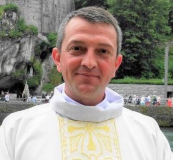 Father Sébastien Roussel saved the Blessed Sacrament. Photo credit: Courtesy of Father Sébastien Roussel