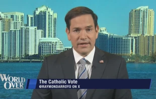 U.S. Sen. Marco Rubio speaks on the Nov. 7, 2024, edition of “The World Over with Raymond Arroyo.” Credit: “The World Over with Raymond Arroyo”/Screenshot